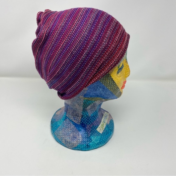 Maroon and Purple Head Wrap / Infinity Scarf - Picture 10 of 14